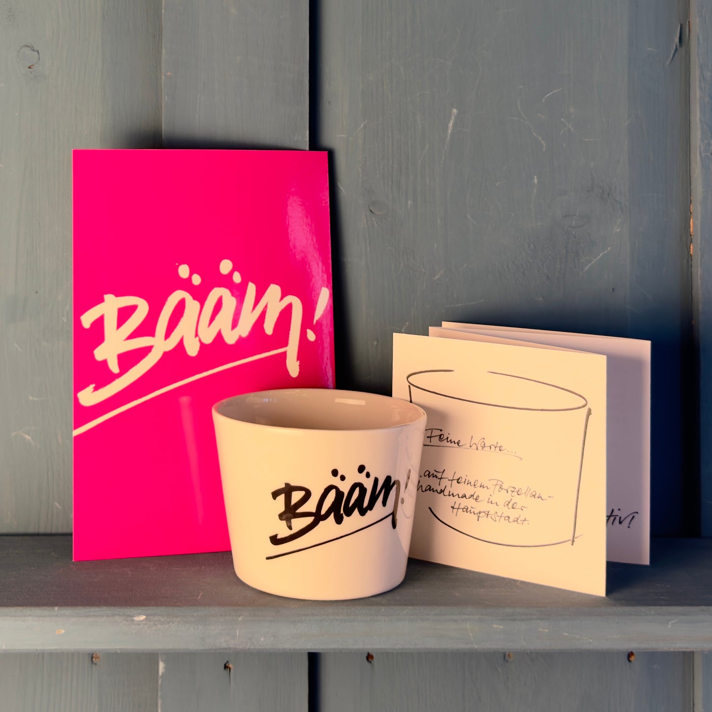 Porzellan Becher »Bääm!«