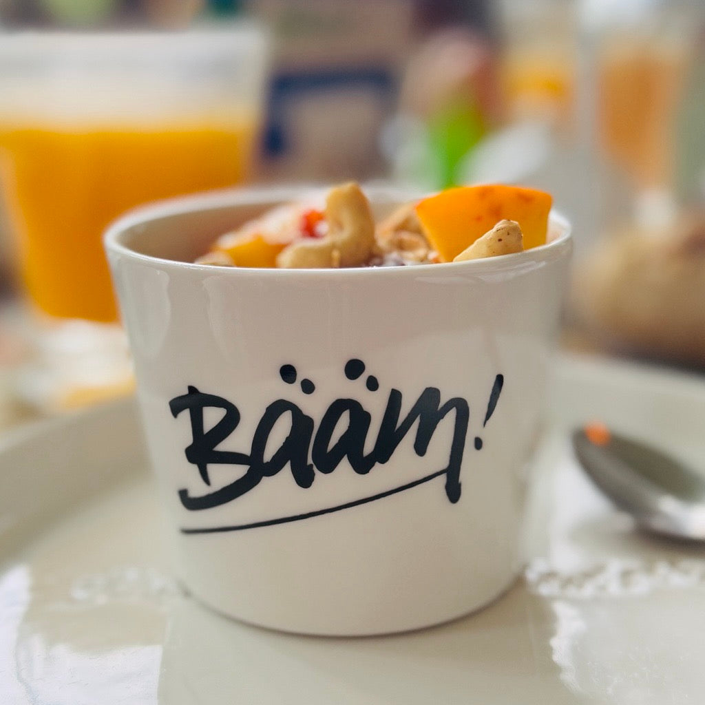 Porzellan Becher »Bääm!«