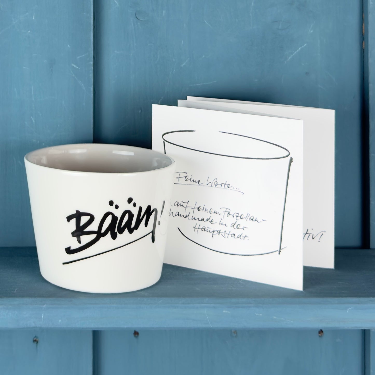 Porzellan Becher »Bääm!«