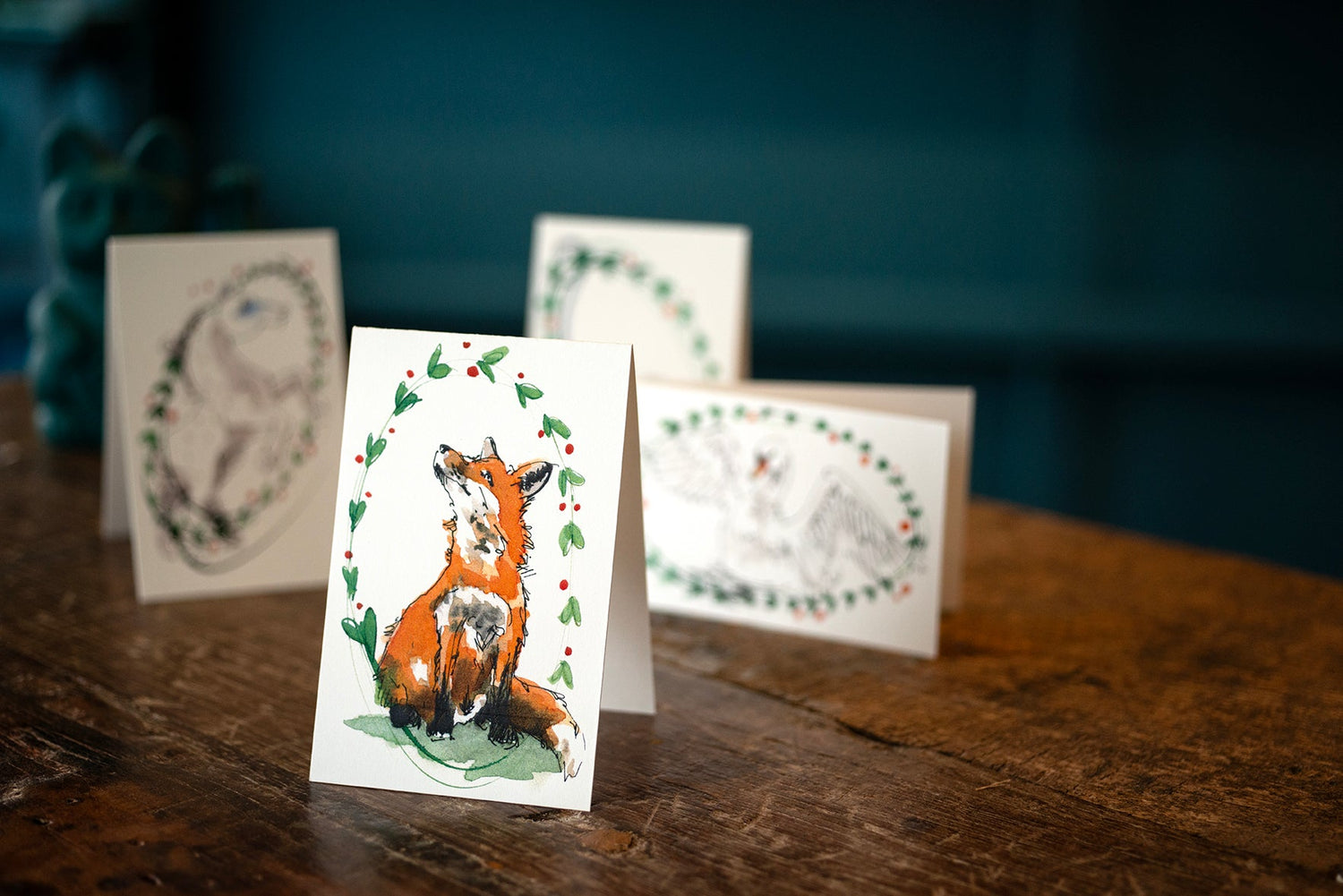 Klappkarten Illustration mit PFLANZEN Motiven - Claus Dorsch X ECKFISCH