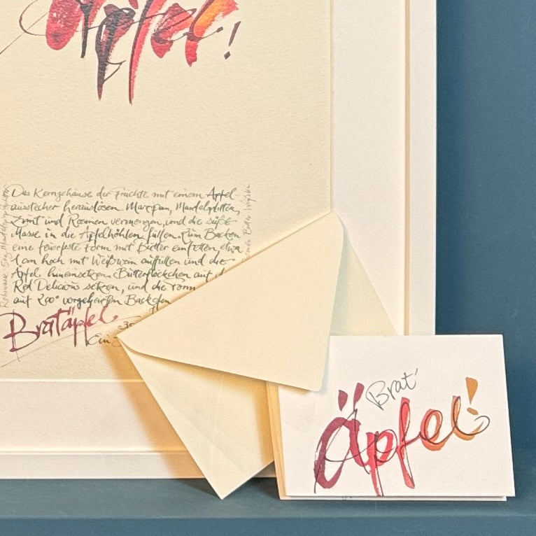 Motto-Rezept-Kunstdruck_XL-Postkarte-Kalligraphie