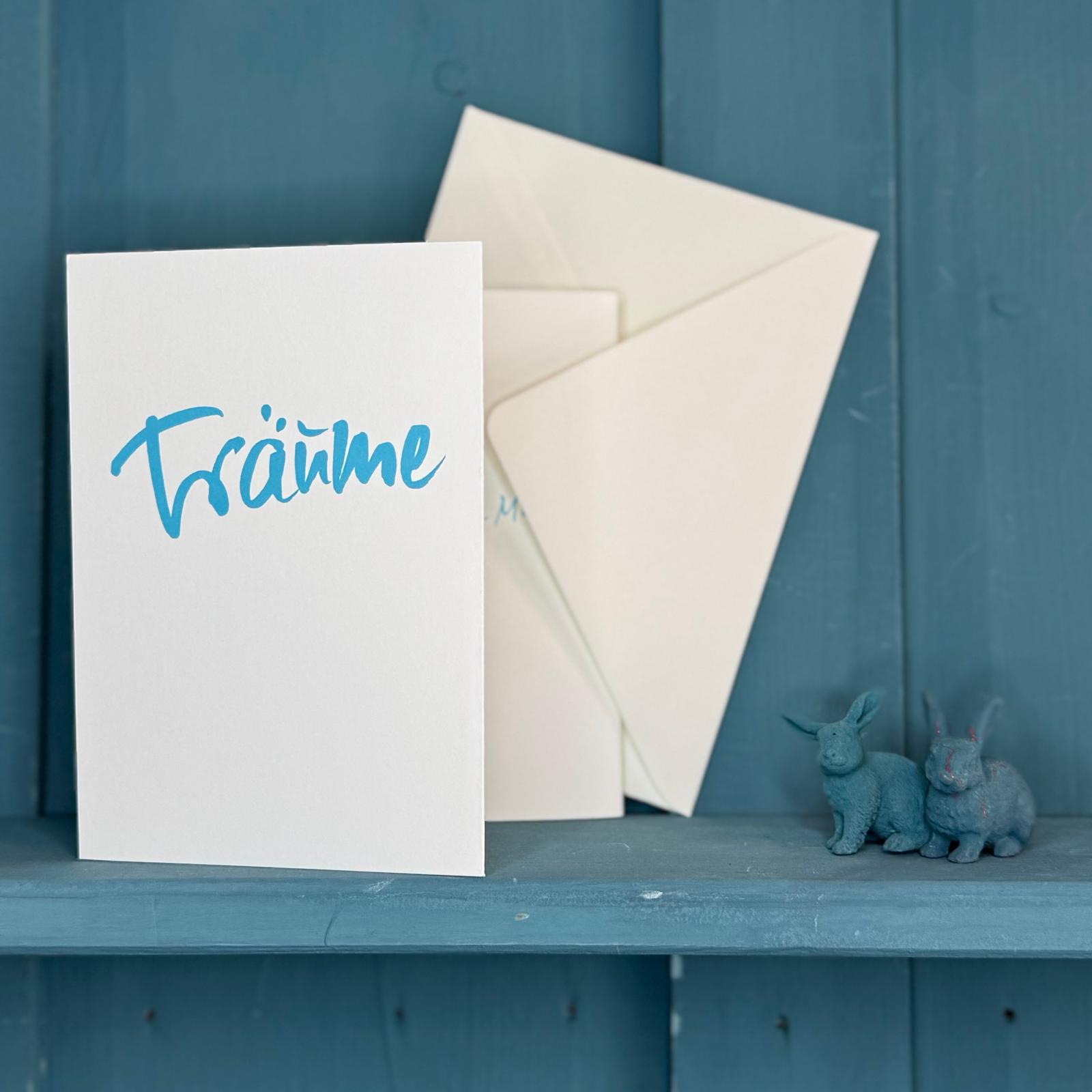 Karte mit Kalligraphie und Zitat - Claus Dorsch X ECKFISCH