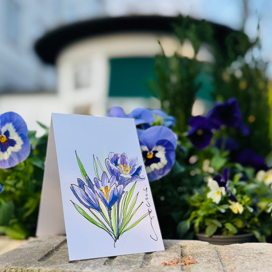 Klappkarte »Crocus«