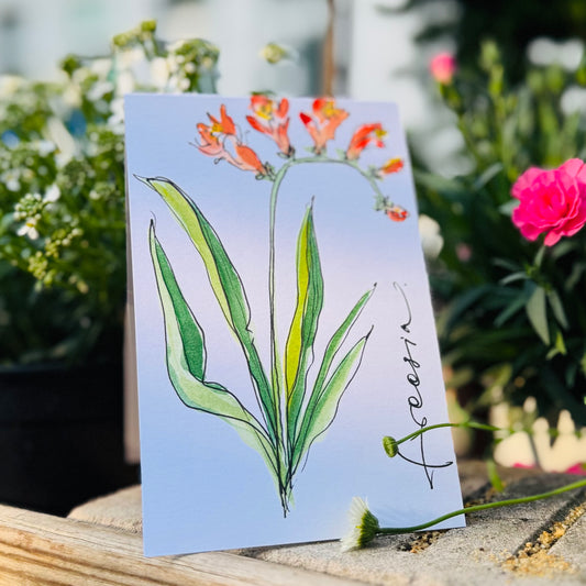 Klappkarte »Freesia«