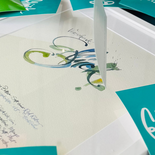 Rezept Glück Kalligraphie