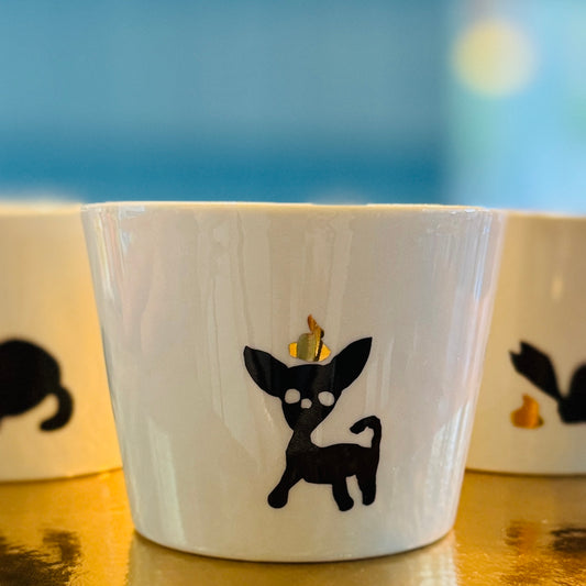 Porzellan Becher »Golden-Pooh Hund«
