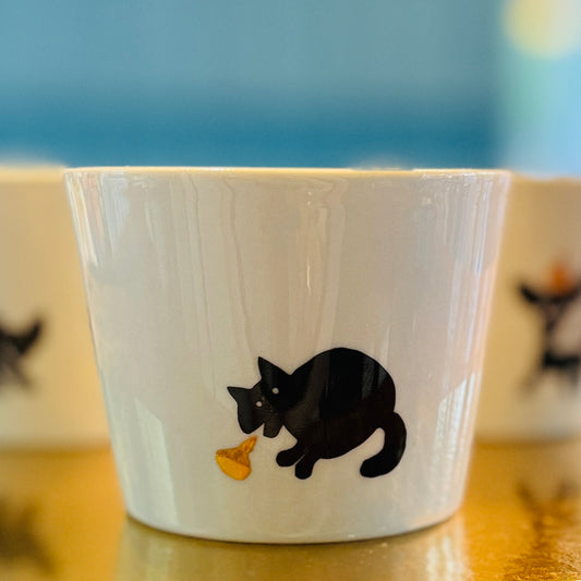 Porzellan Becher »Golden-Pooh Katze«