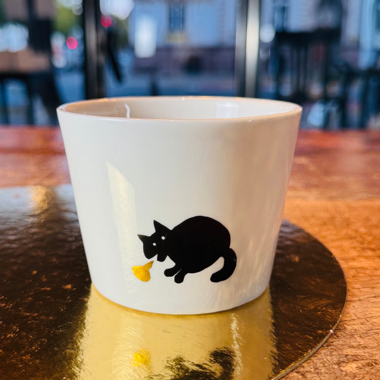 Porzellan Becher »Golden-Pooh Katze«