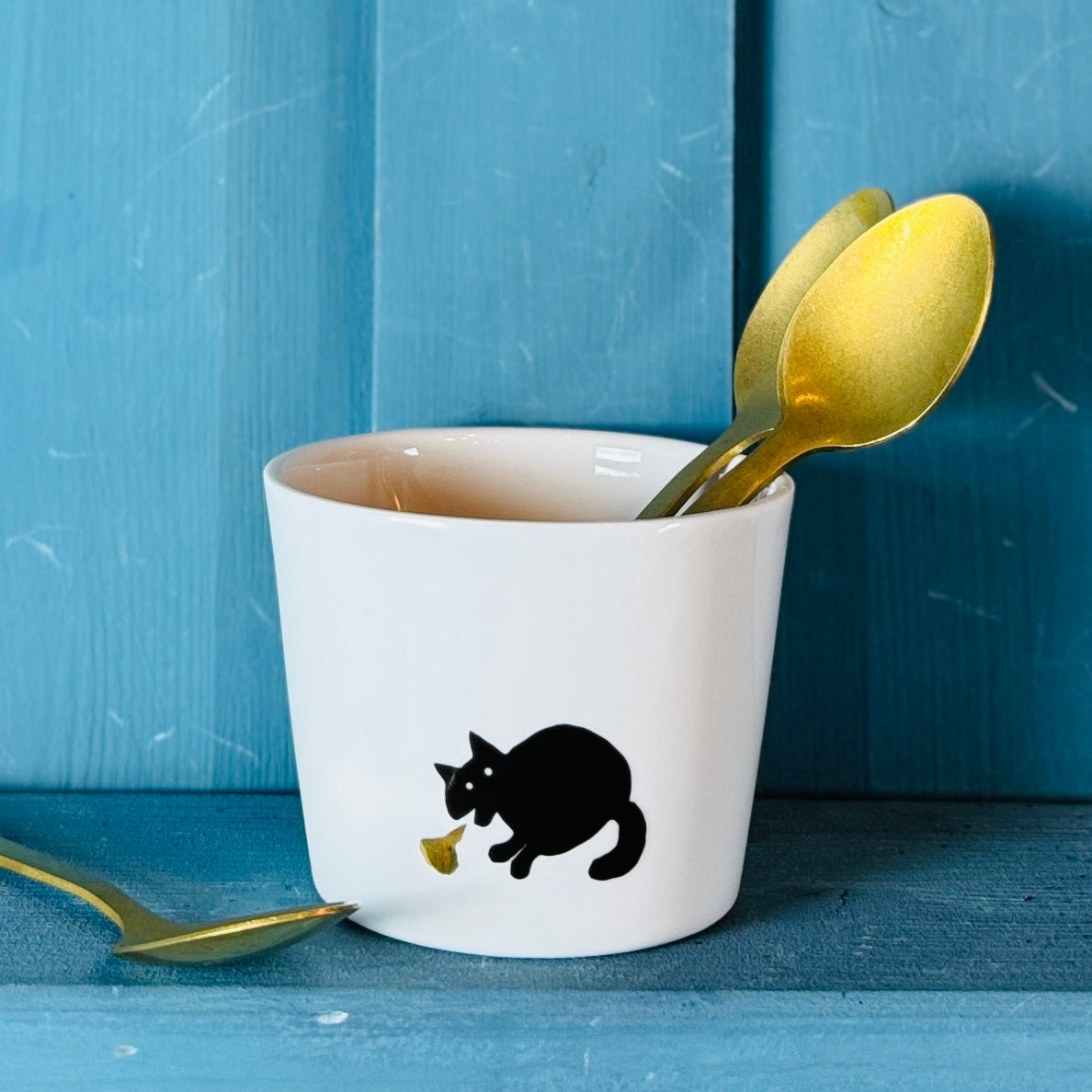 Porzellan Becher »Golden-Pooh Katze«