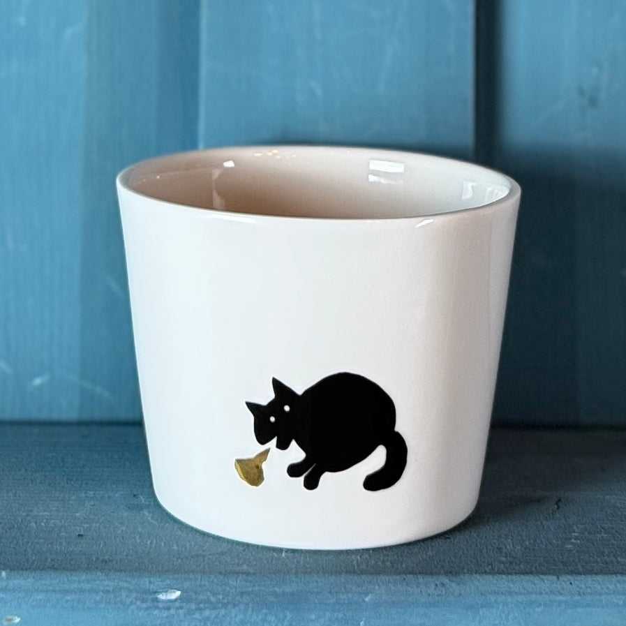 Porzellan Becher »Golden-Pooh Katze«