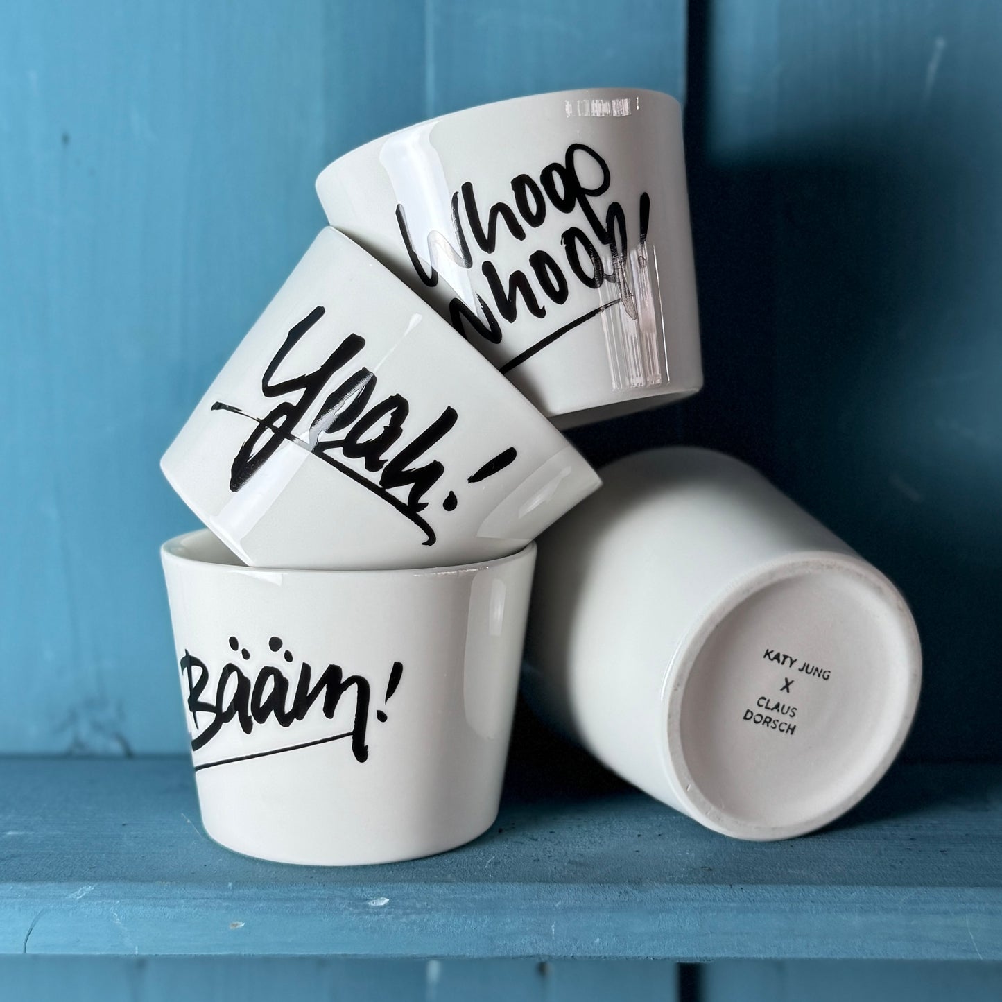 Porzellan Becher »Bääm!«