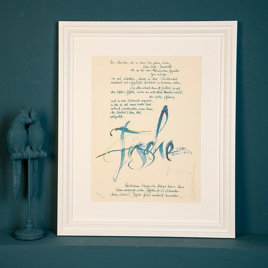 Sternzeichen »Fische« Kalligraphie zum Rahmen - Claus Dorsch 