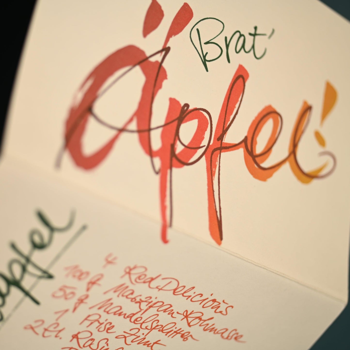 »Brat Äpfel!« - Kalligraphie Claus Dorsch ECKFISCH GbR